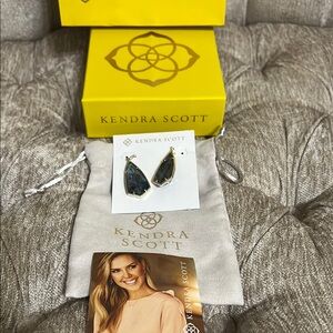 Kendra Scott Black Geometric Earrings